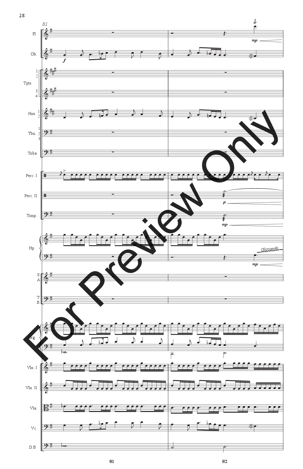 Nowell Sing We Chamber Orchestra Full Score P.O.D.