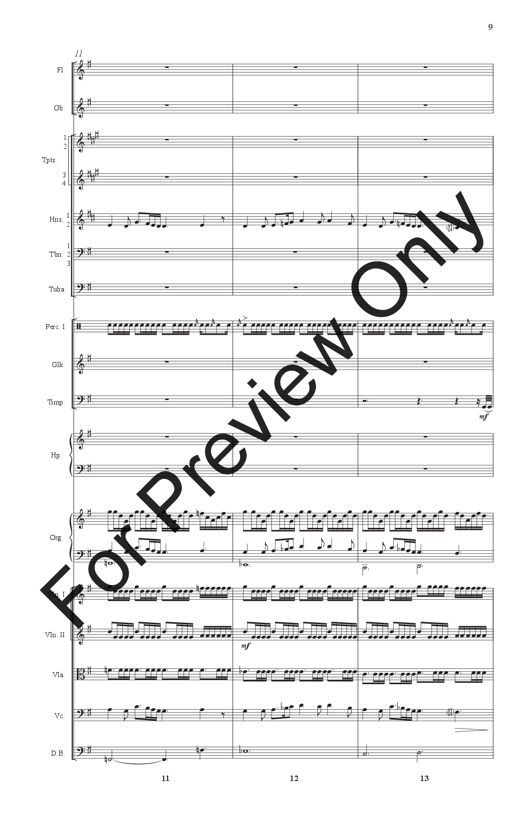 Nowell Sing We Chamber Orchestra Full Score P.O.D.