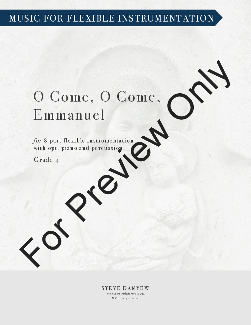 O Come, O Come Emmanuel 8 part Flex Instrumentation