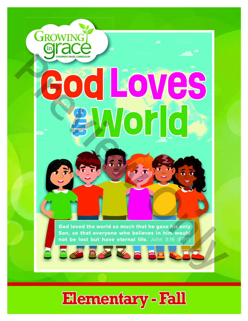 God Loves the World - Fall Elementary Digital Curriculum DVD (Audio and Data CDs)