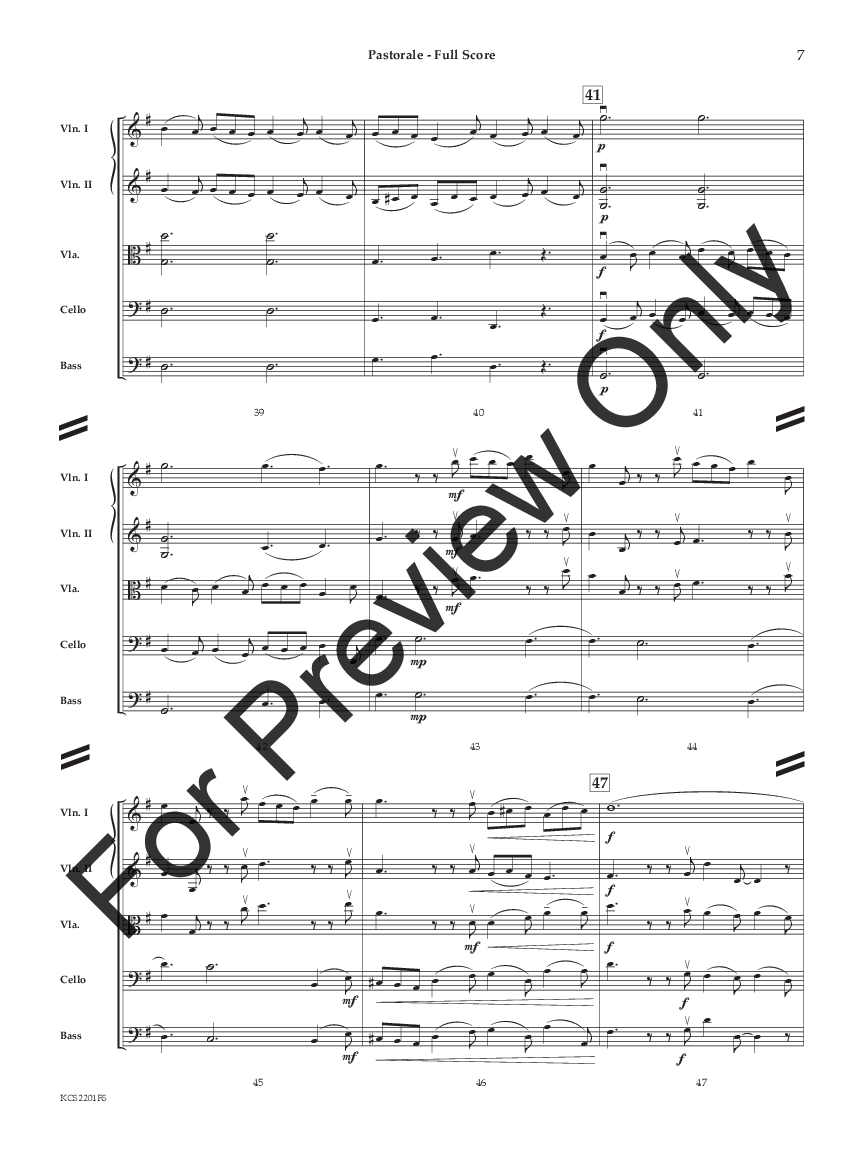 Pastorale SCORE