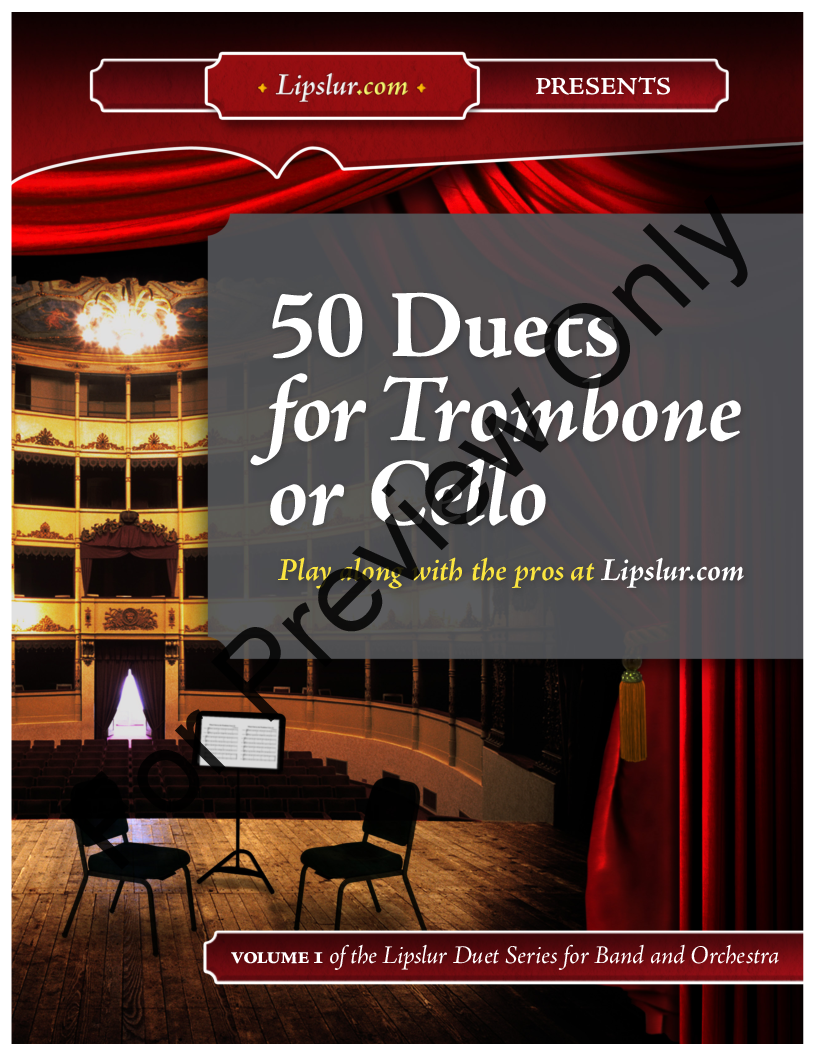 50 Duets for Trombone/Cello P.O.D.