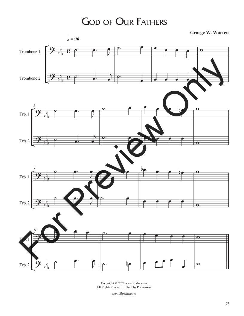 50 Duets for Trombone/Cello P.O.D.