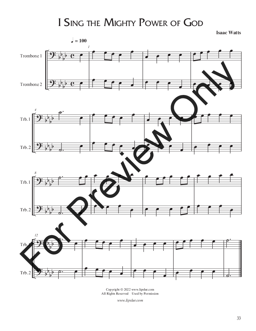 50 Duets for Trombone/Cello P.O.D.