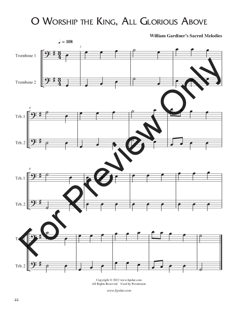 50 Duets for Trombone/Cello P.O.D.