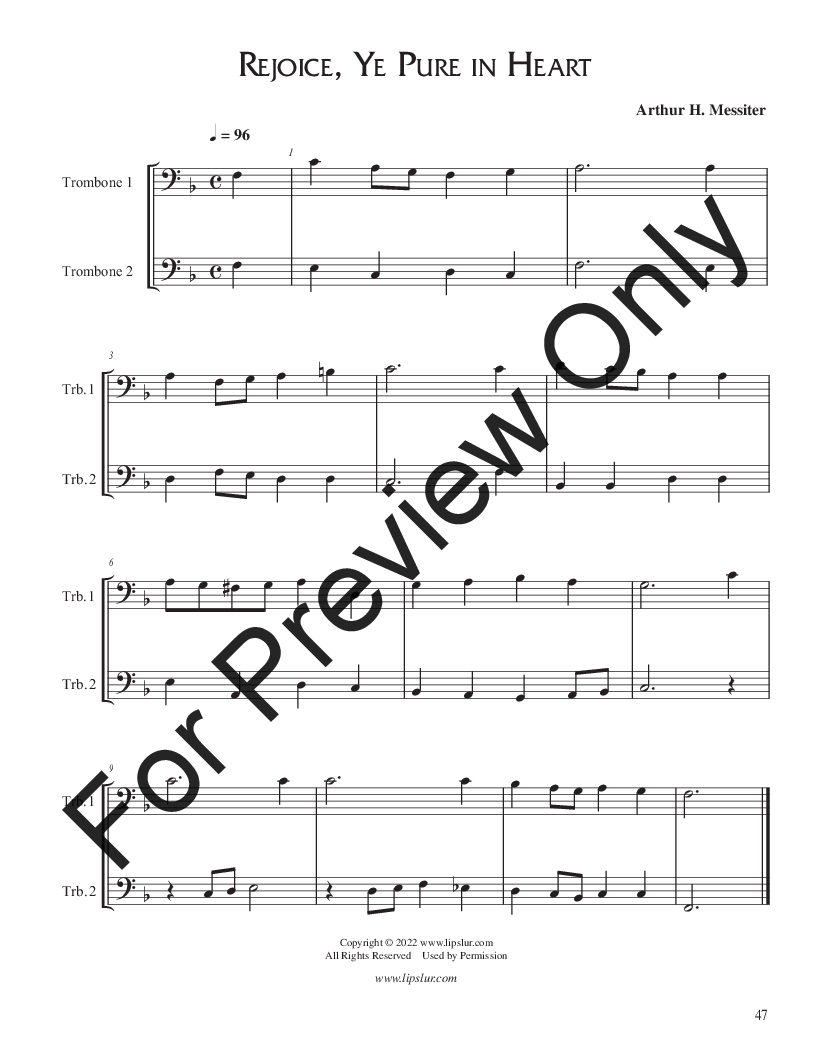 50 Duets for Trombone/Cello P.O.D.