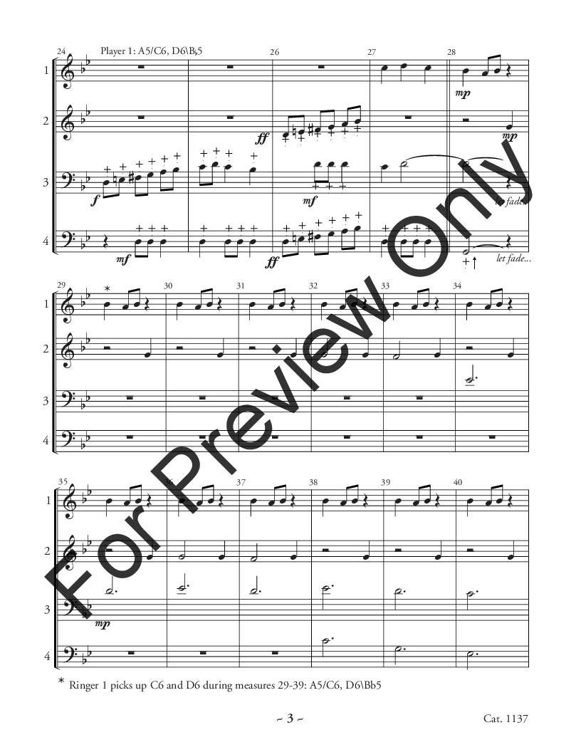 Fantasia Ukrainian Bell Carol 4 Octaves P.O.D.