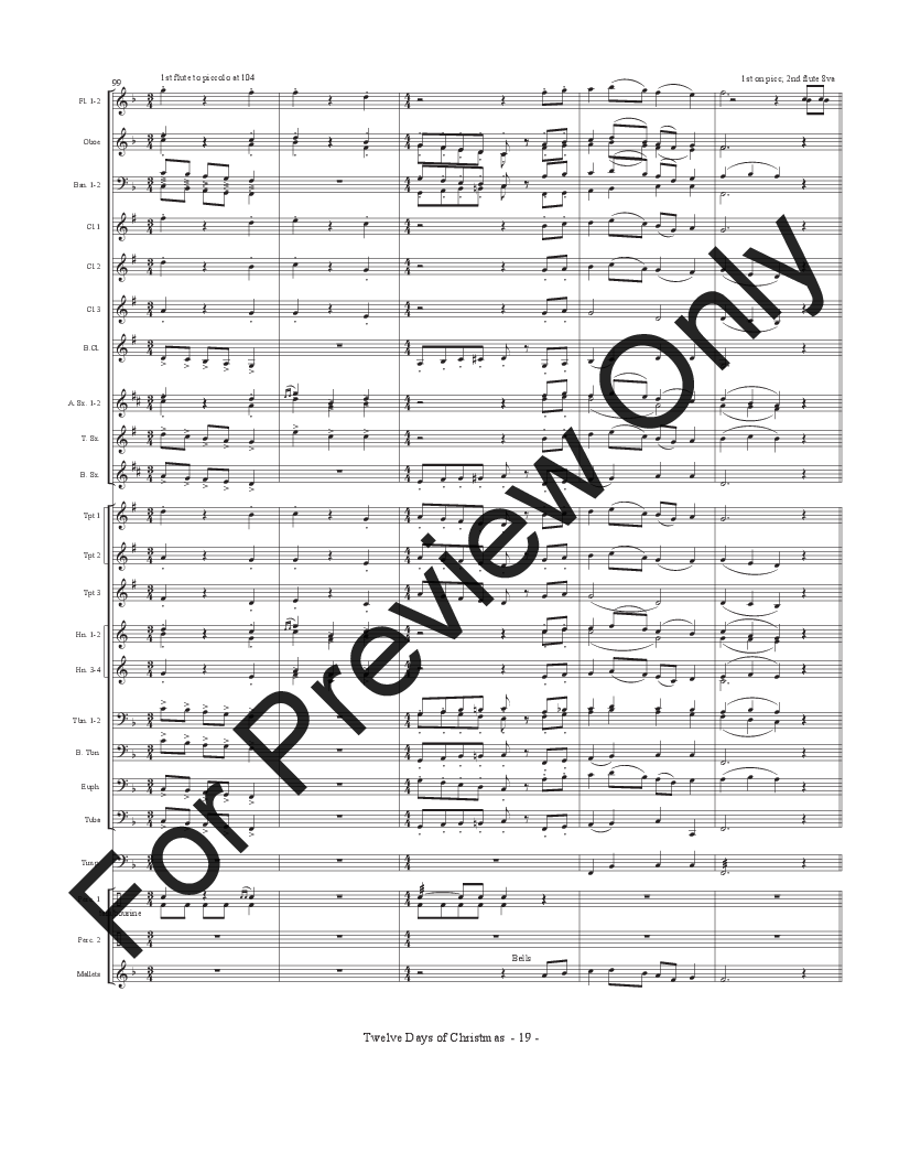 The Twelve Days of Christmas P.O.D.