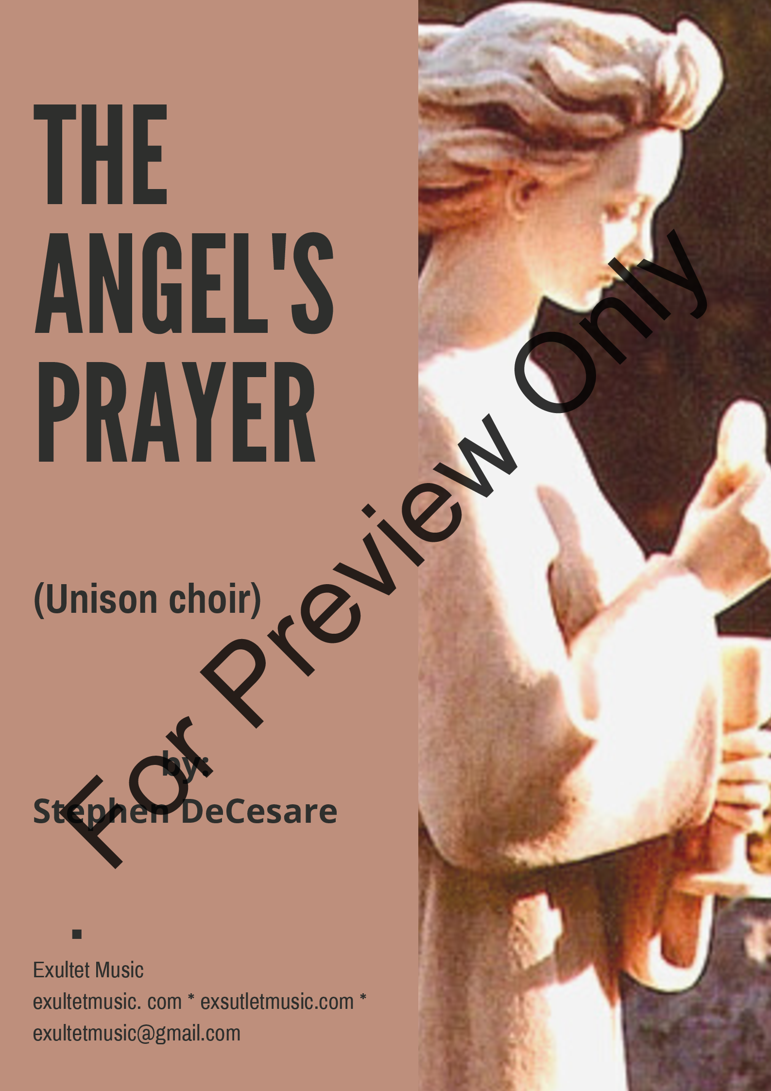 The Angel's Prayer (Unison choir) P.O.D.
