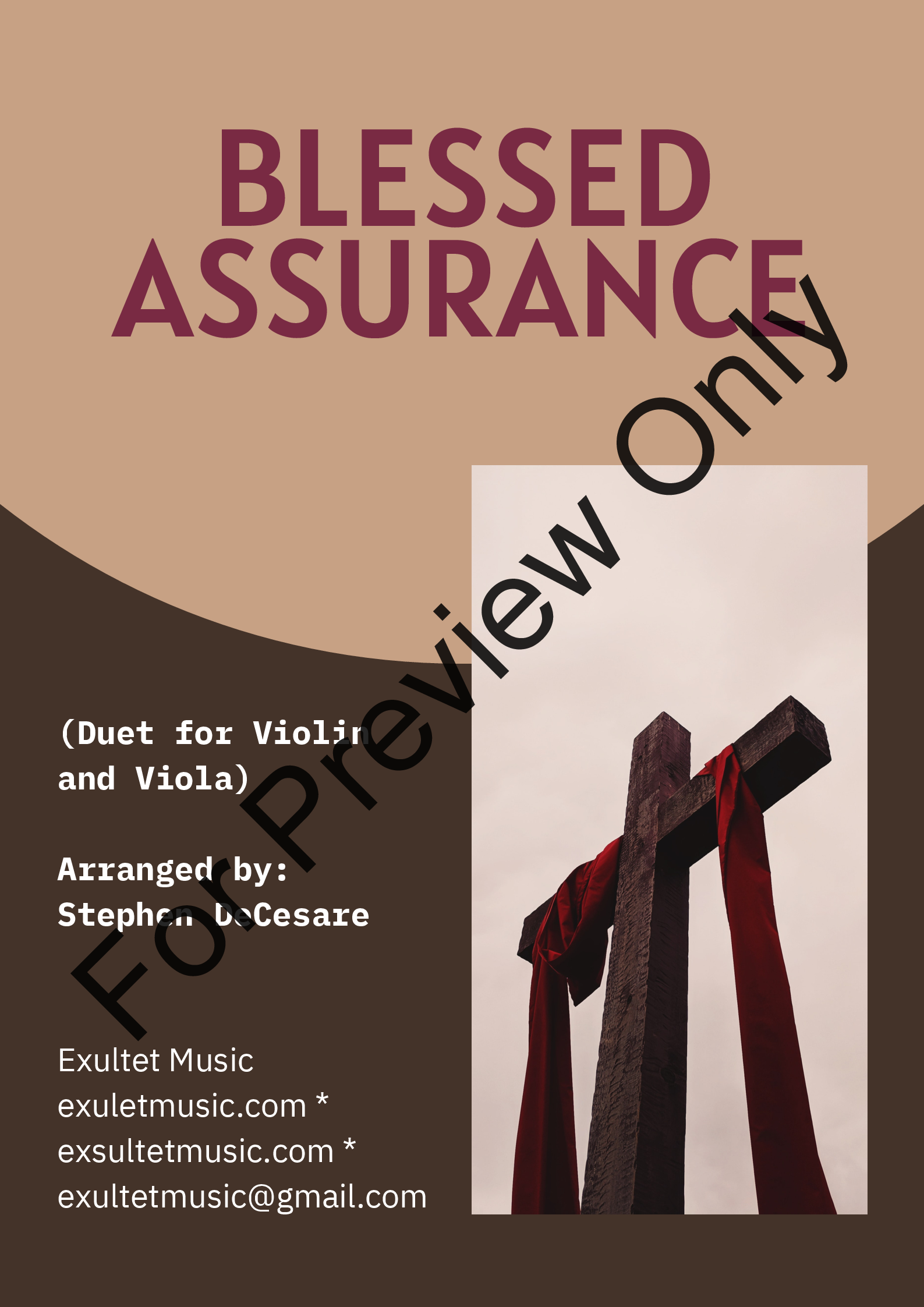 Blessed Assurance (Duet for Violin and Viola) P.O.D.