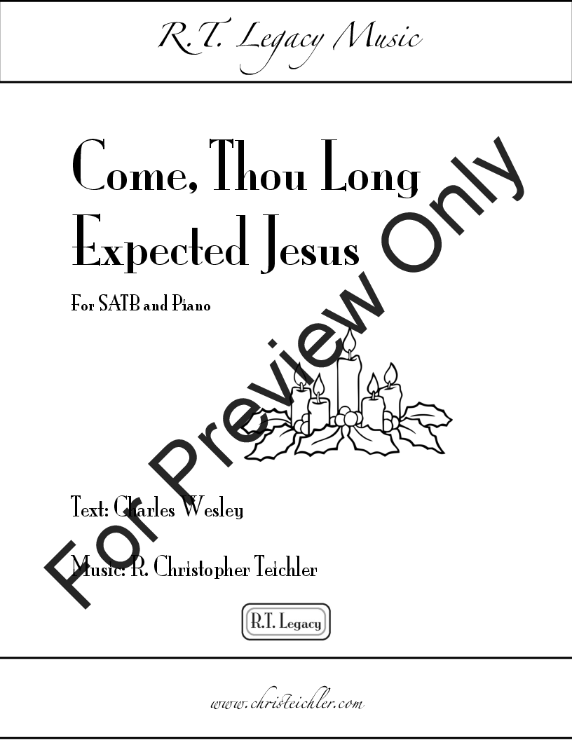 Come, Thou Long Expected Jesus P.O.D.