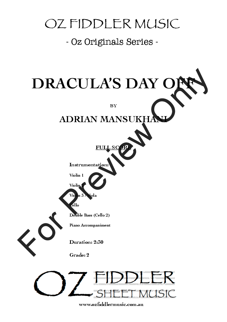 Dracula's Day Off P.O.D.