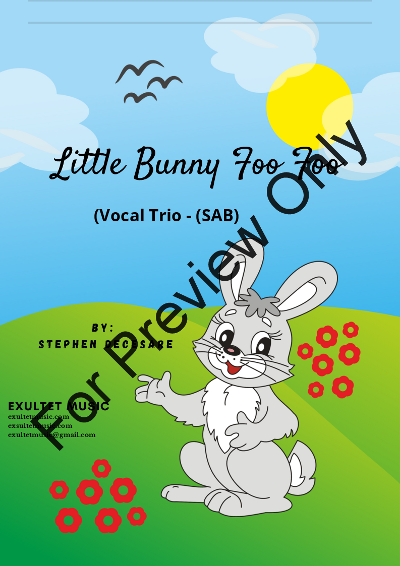 Little Bunny Foo Foo (Vocal Trio - (SAB) P.O.D.