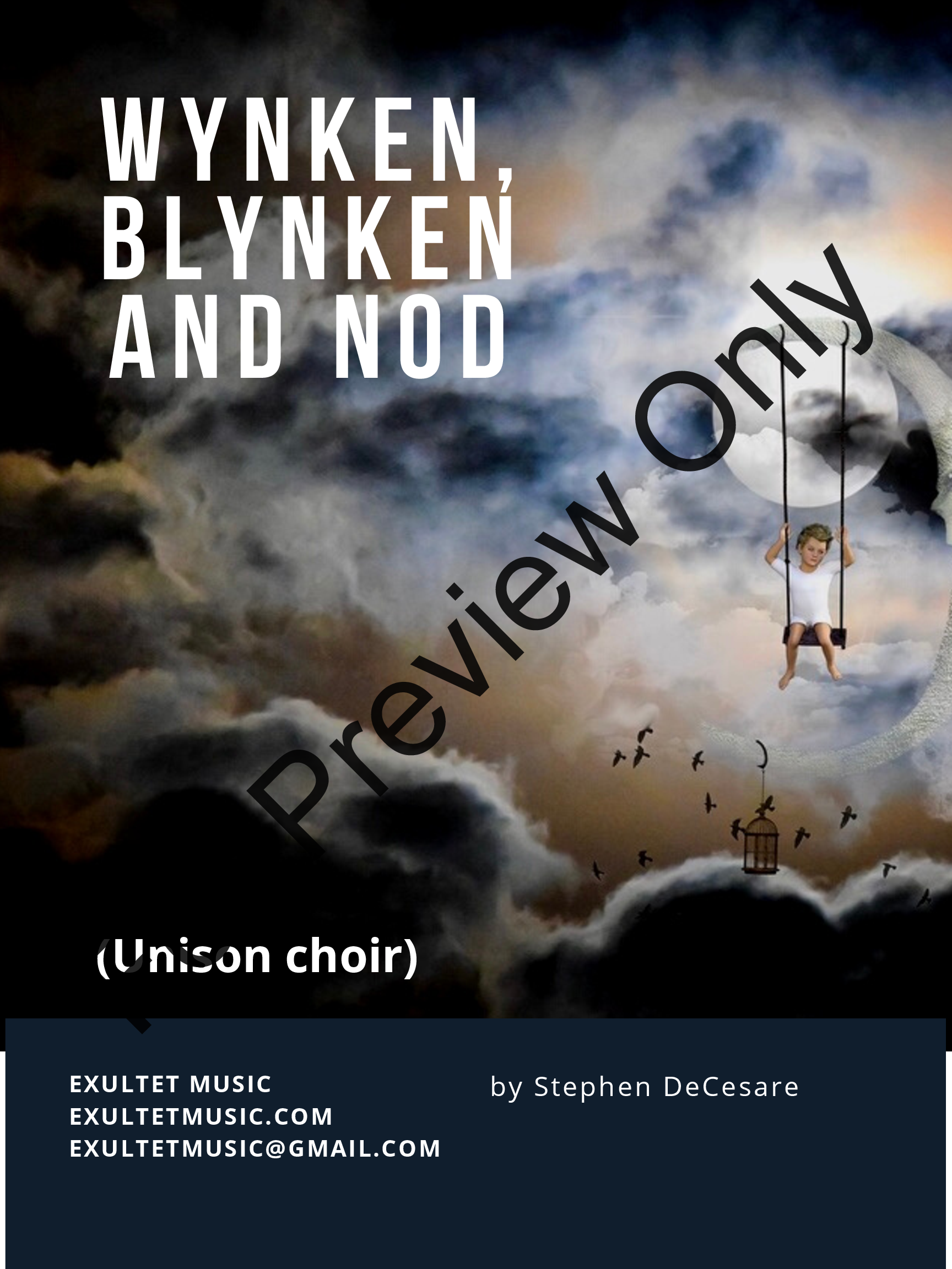 Wynken, Blynken, And Nod (Unison choir) P.O.D.