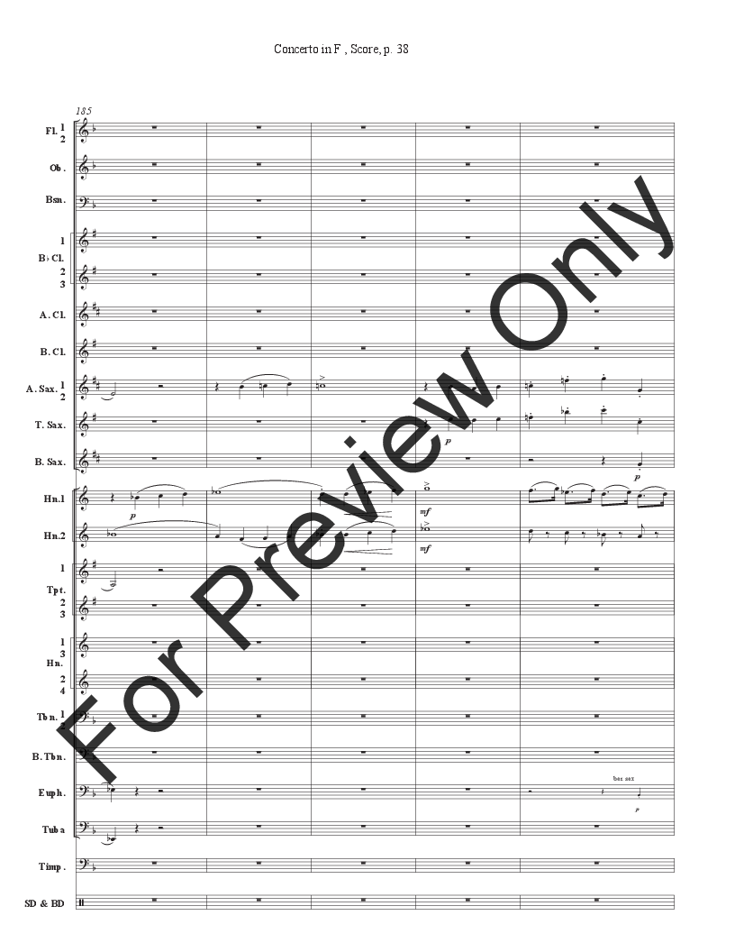 Concerto in F for Two Horns and Band