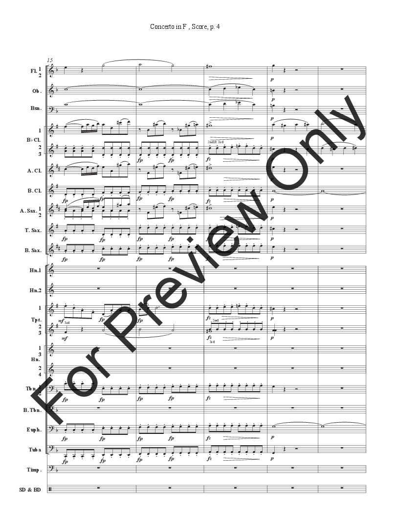 Concerto in F for Two Horns and Band