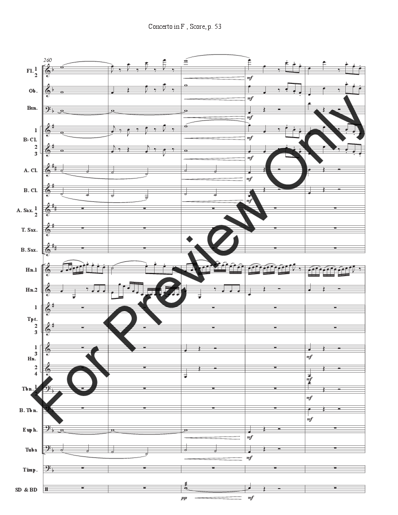 Concerto in F for Two Horns and Band