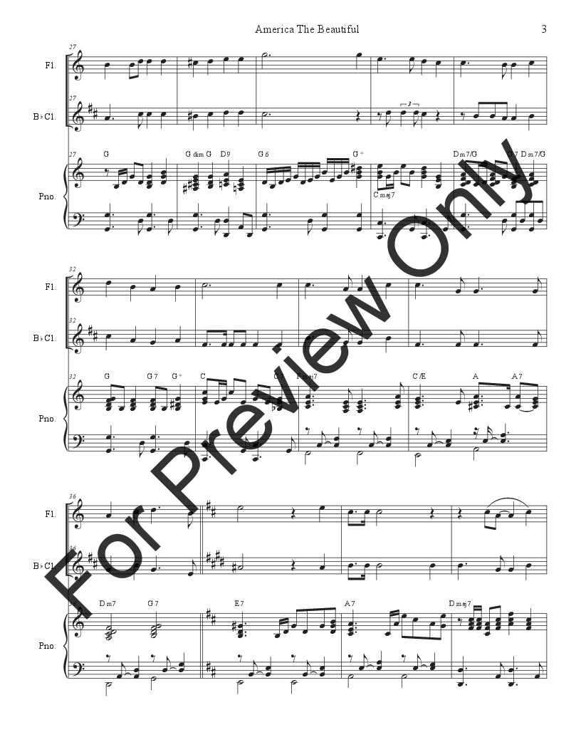 Patriotic Duets for Flute and Bb-Clarinet P.O.D.