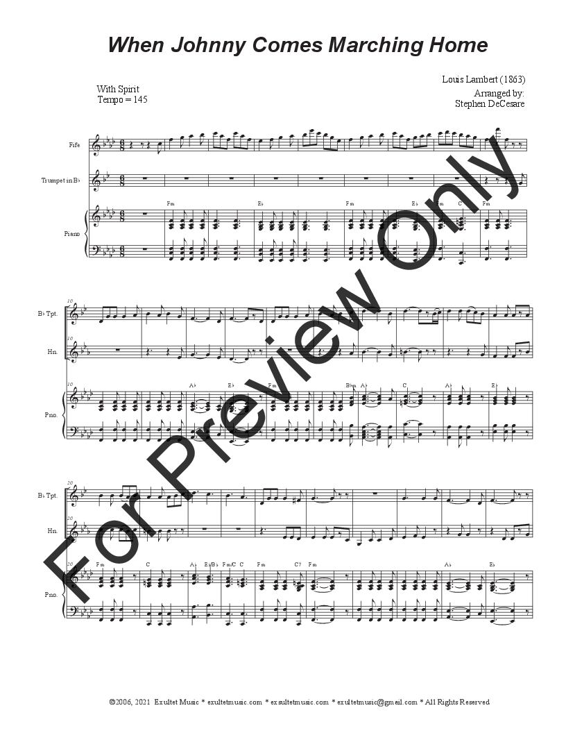 Patriotic Duets for Bb-Trumpet and French Horn P.O.D.