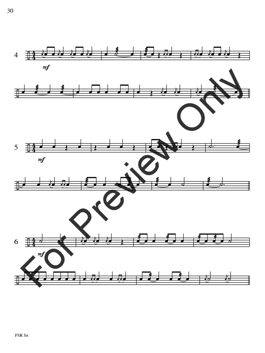 Festival Sight Reading: Snare Drum P.O.D.