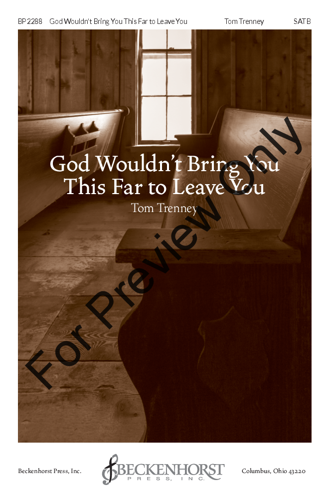 God Wouldn't Bring You This Far to Leave You Large Print Edition P.O.D.