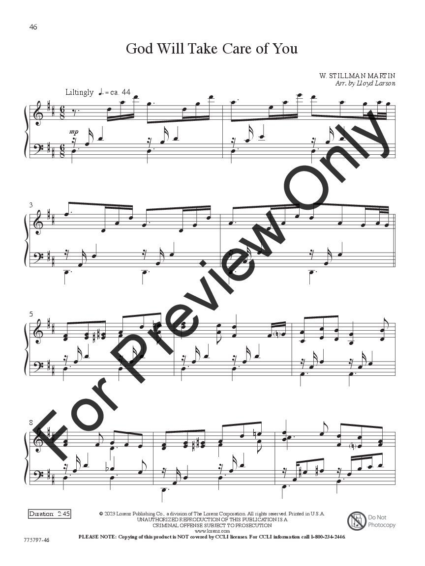 A Journey of Faith Piano Book