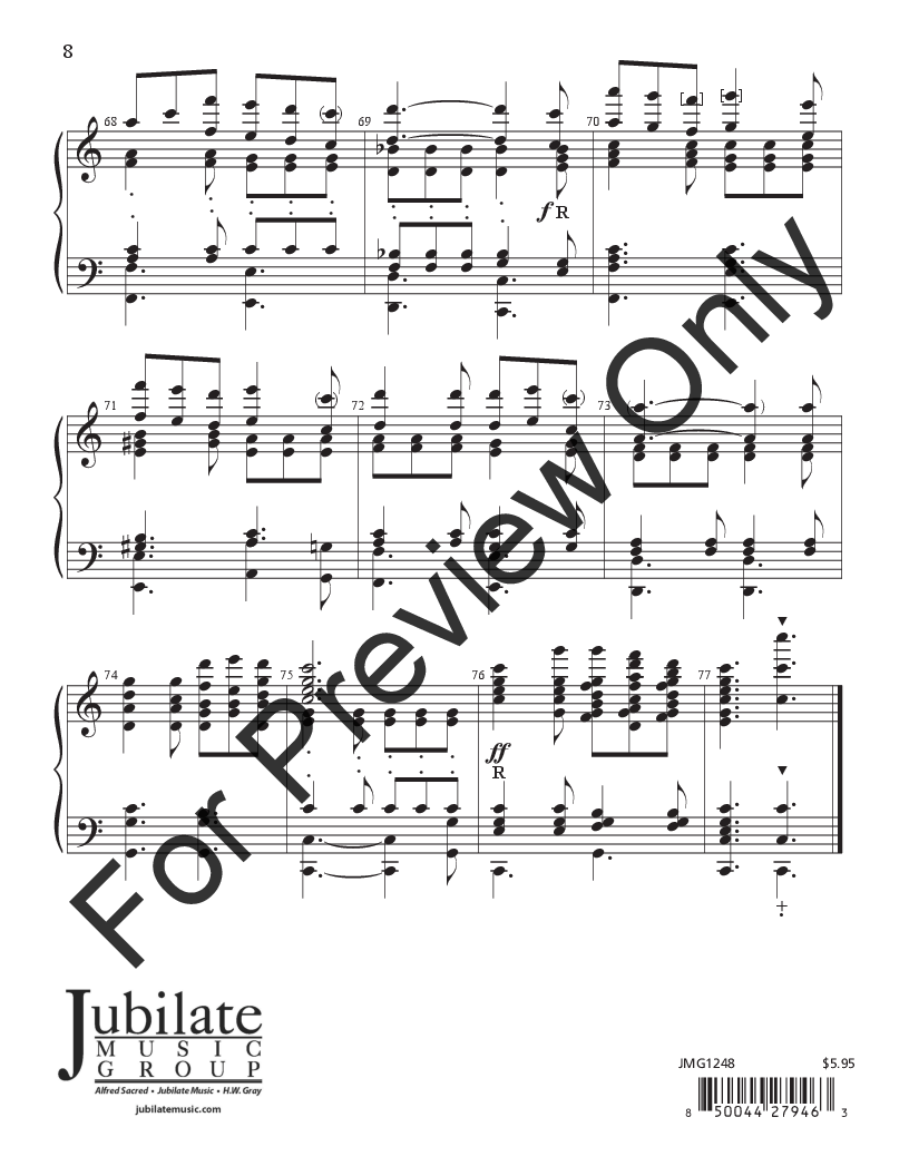 I Come With Joy 3-5 Octaves