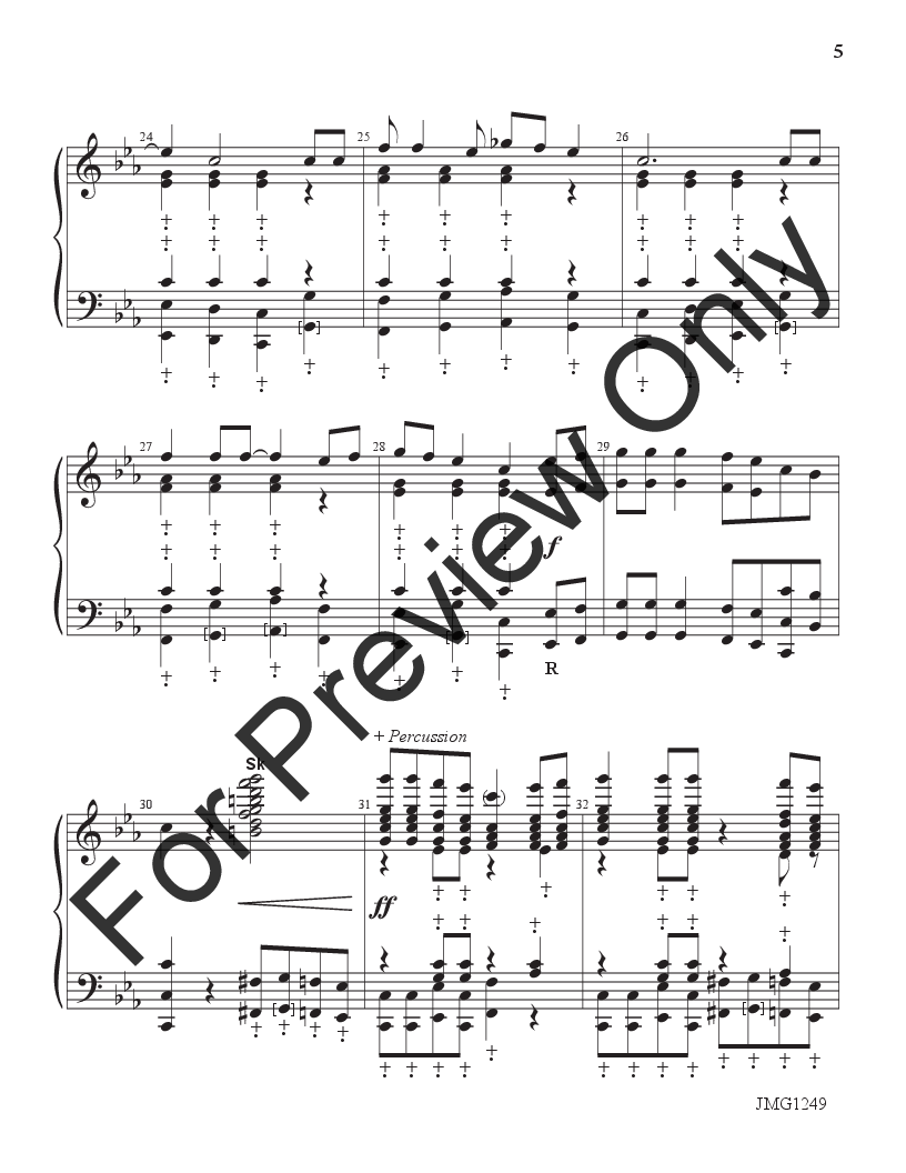 Jesus Is A Rock In A Weary Land 3-5 Octaves