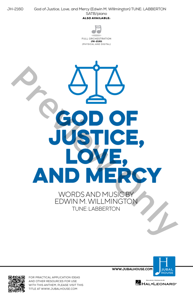God of Justice, Love and Mercy