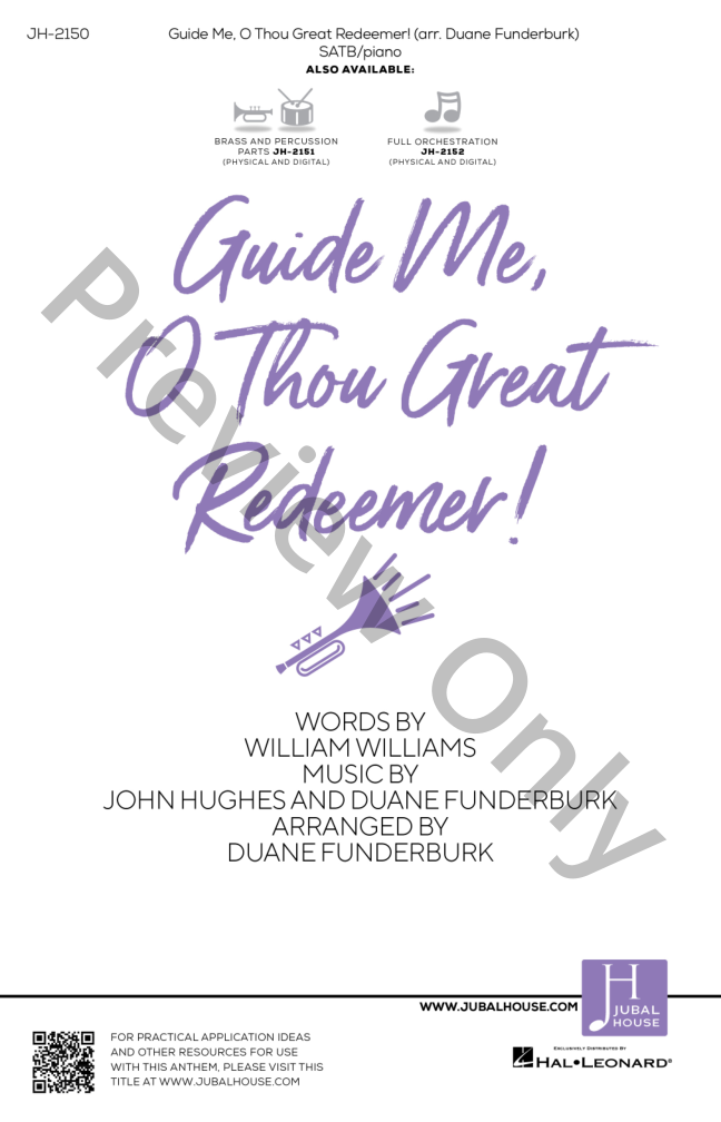 Guide Me, O Thou Great Redeemer Large Print Edition P.O.D.