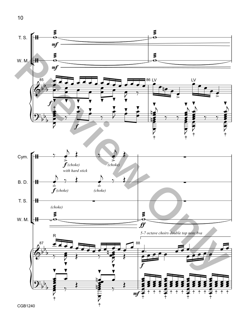 Thundersnow Full Score & Percussion Parts