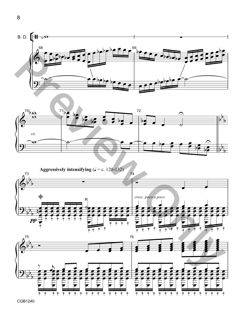 Thundersnow Full Score & Percussion Parts