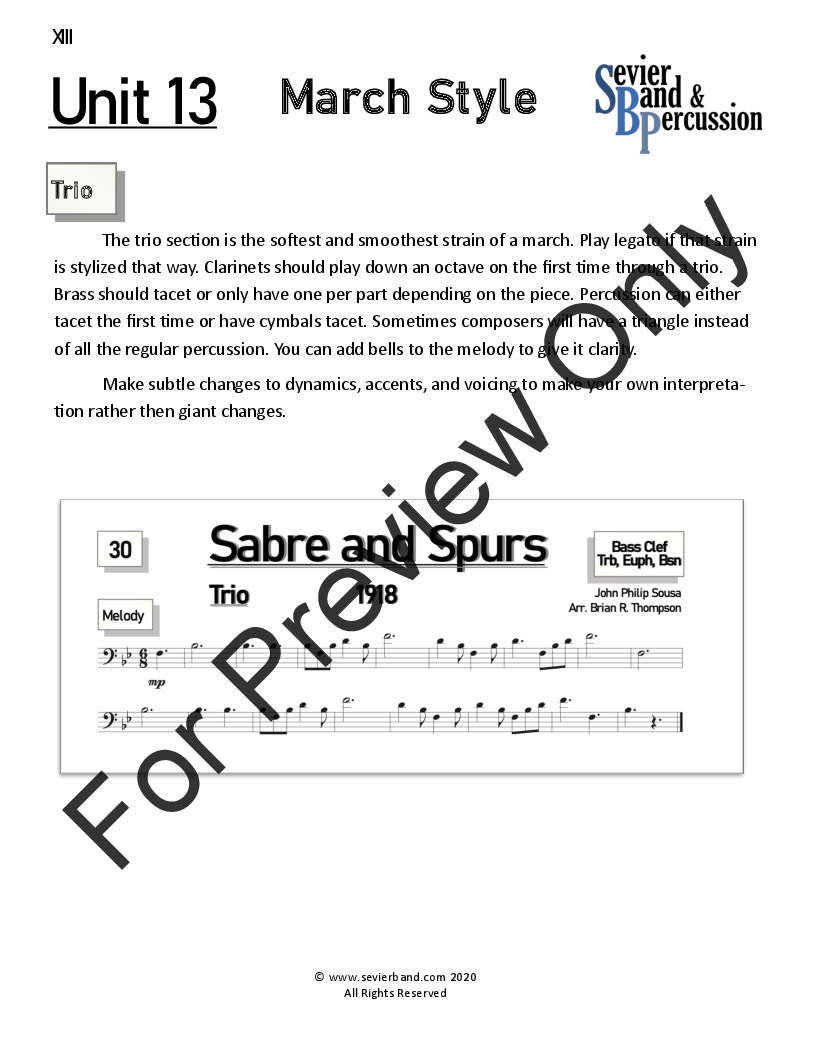 Progressive Musical Studies: Sousa Book 2 Grade 3-5 P.O.D.