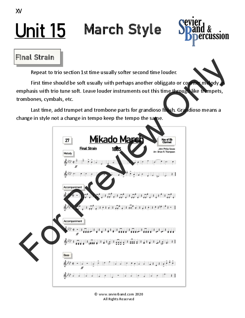 Progressive Musical Studies: Sousa Book 2 Grade 3-5 P.O.D.