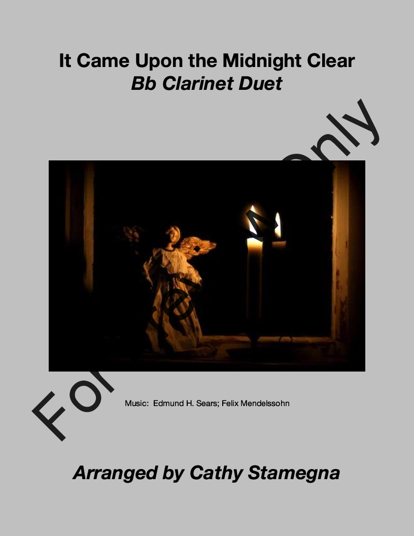 It Came Upon the Midnight Clear (Bb Clarinet Duet) P.O.D.