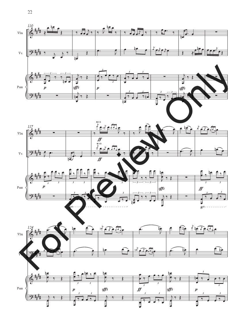 Piano Trio No 5,6,7, P.O.D.