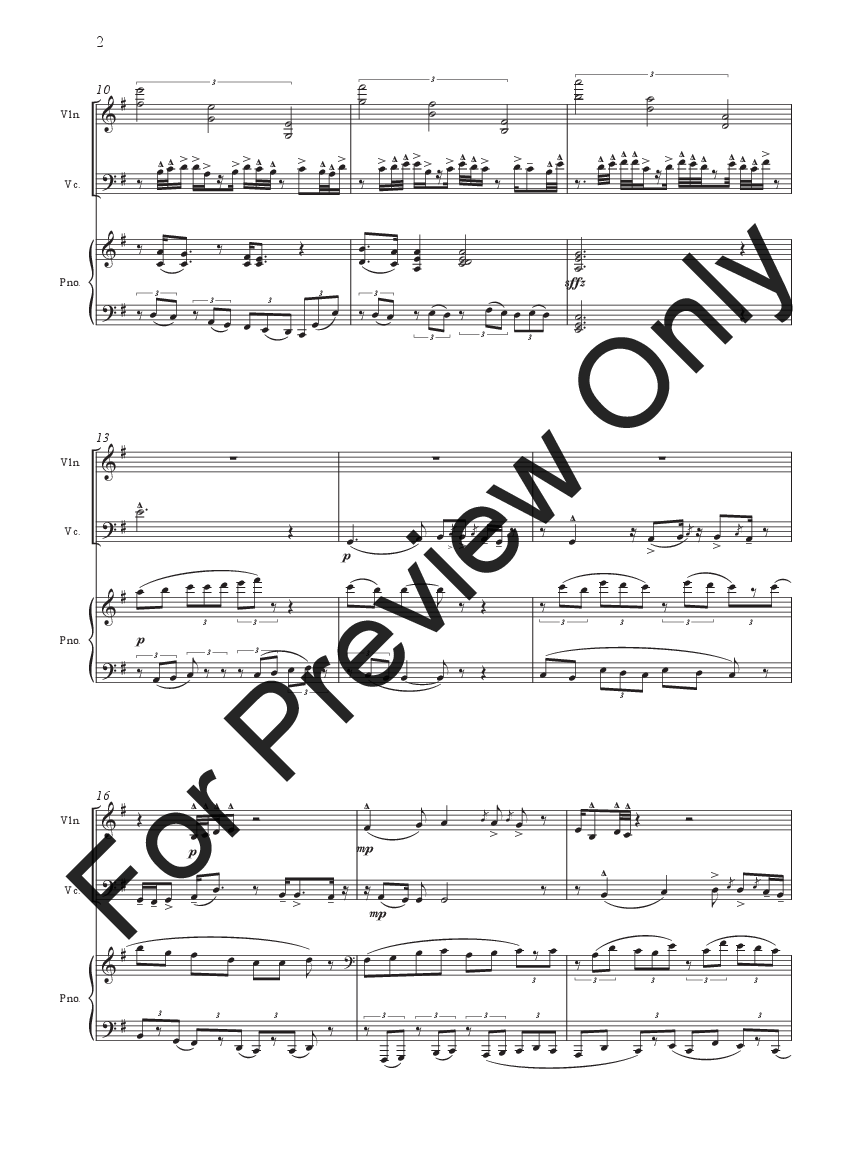 Piano Trio No 5,6,7, P.O.D.