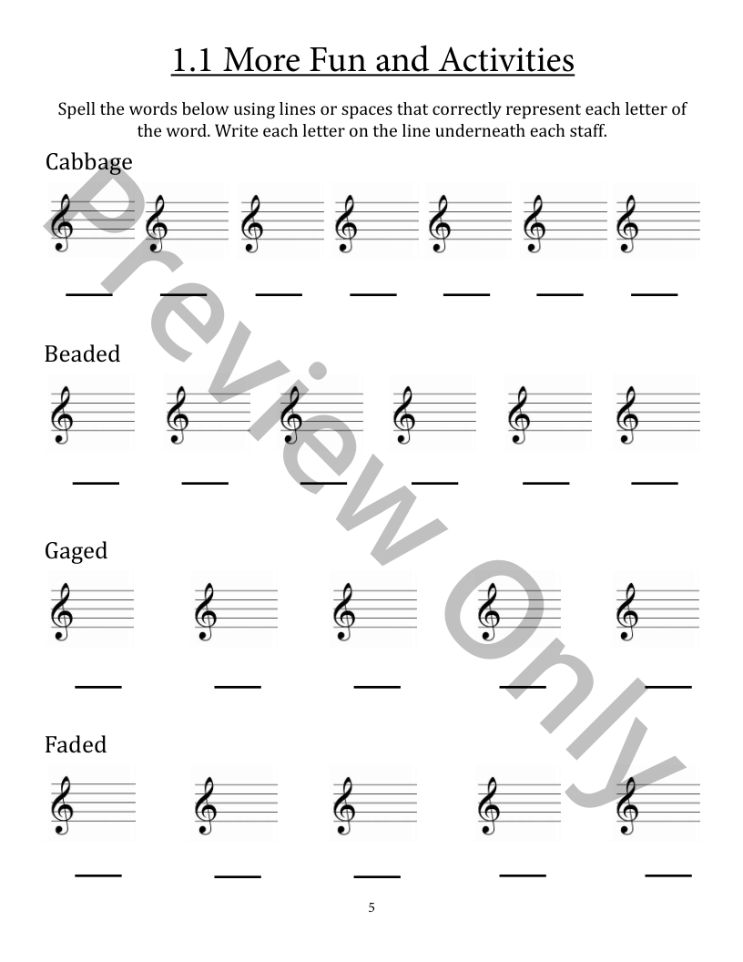 Let's Toot Theory Workbook 1 P.O.D.