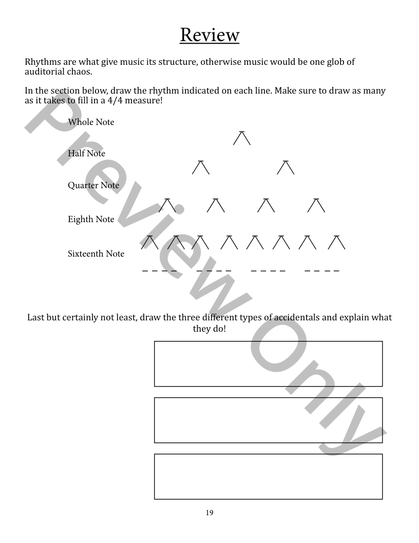 Let's Toot Theory Workbook 1 P.O.D.