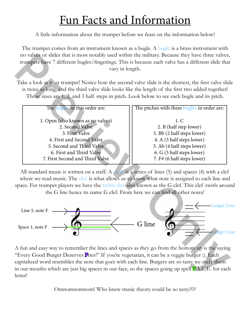 Let's Toot Theory Workbook 1 P.O.D.
