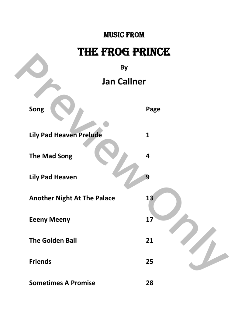 The Frog Prince P.O.D.