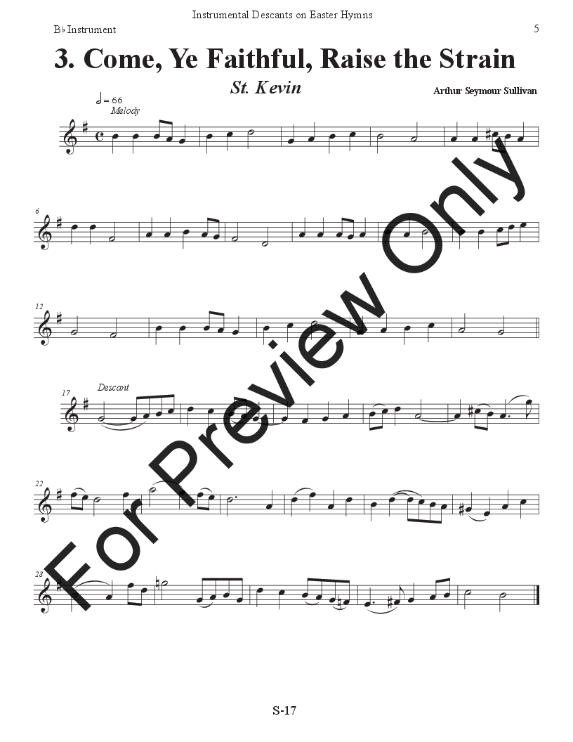 Instrumental Descants on Easter Hymns P.O.D.