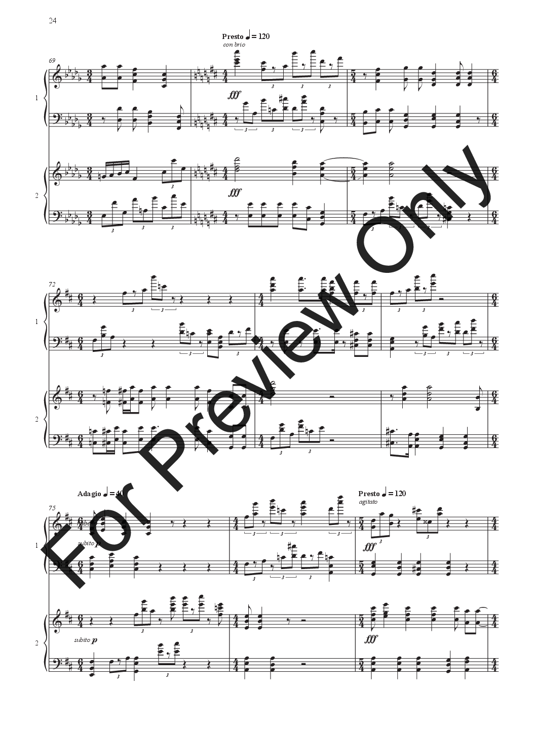 ''Group of Seven'' musical
  exhibition For Two Piano P.O.D.