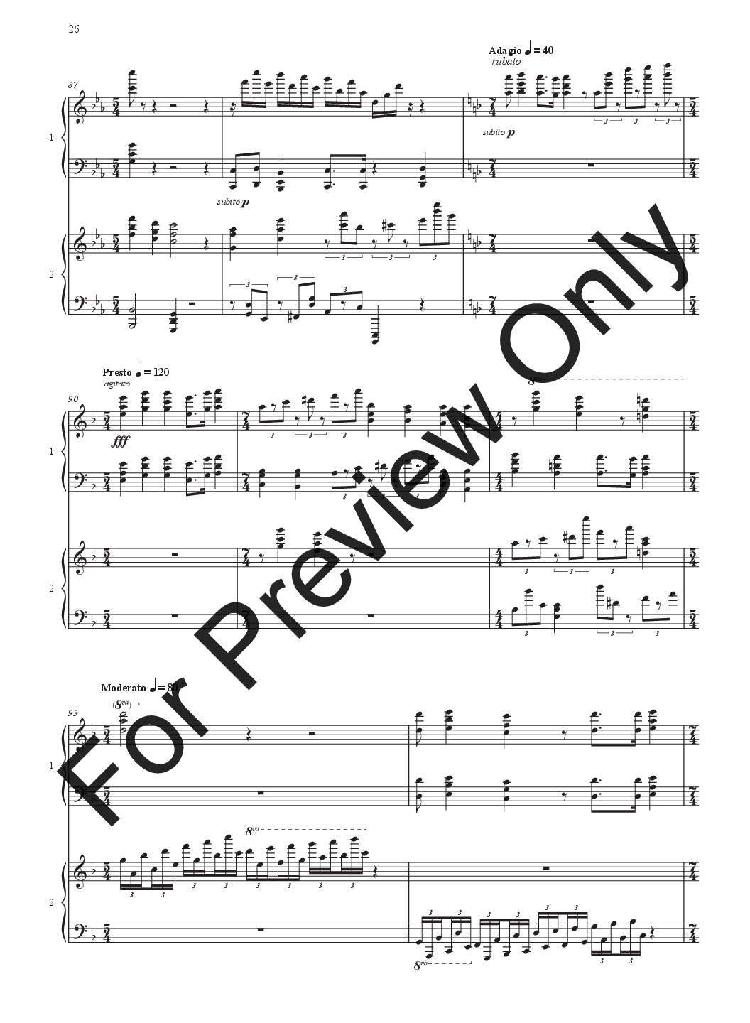 ''Group of Seven'' musical
  exhibition For Two Piano P.O.D.