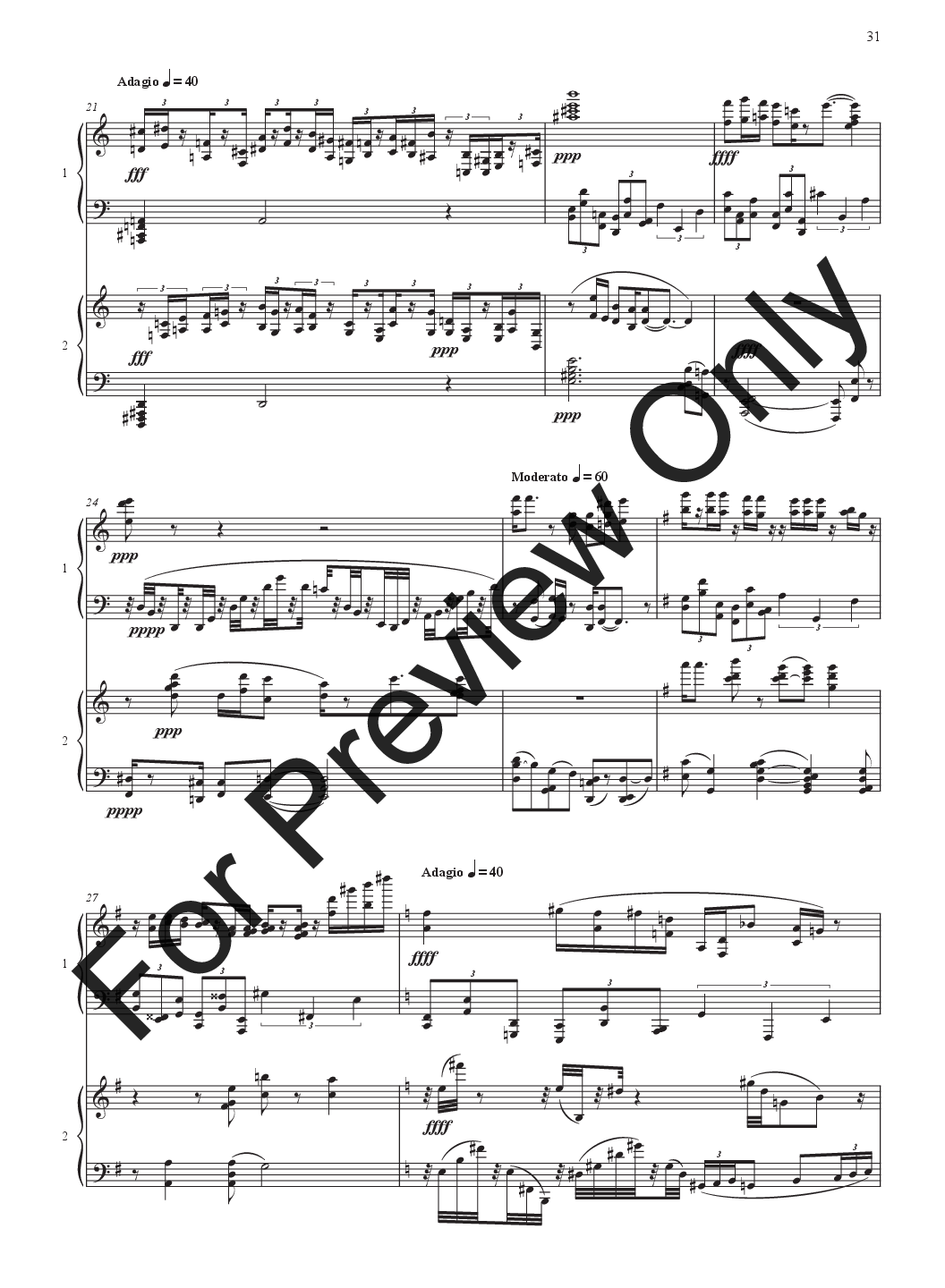 ''Group of Seven'' musical
  exhibition For Two Piano P.O.D.