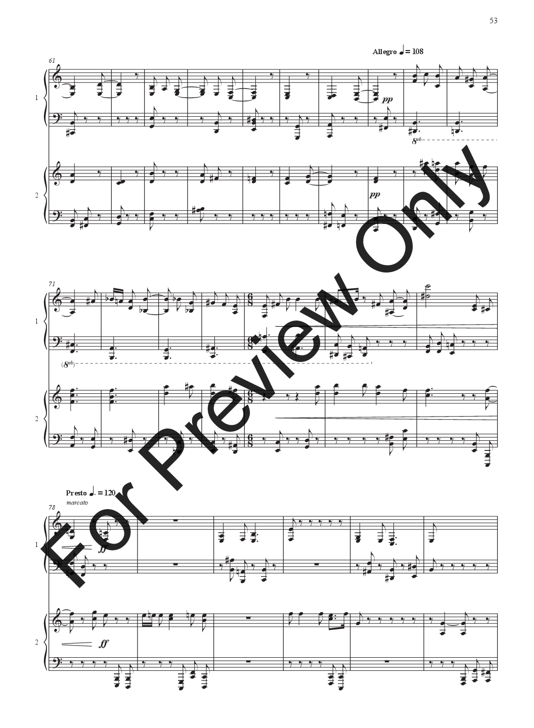 ''Group of Seven'' musical
  exhibition For Two Piano P.O.D.