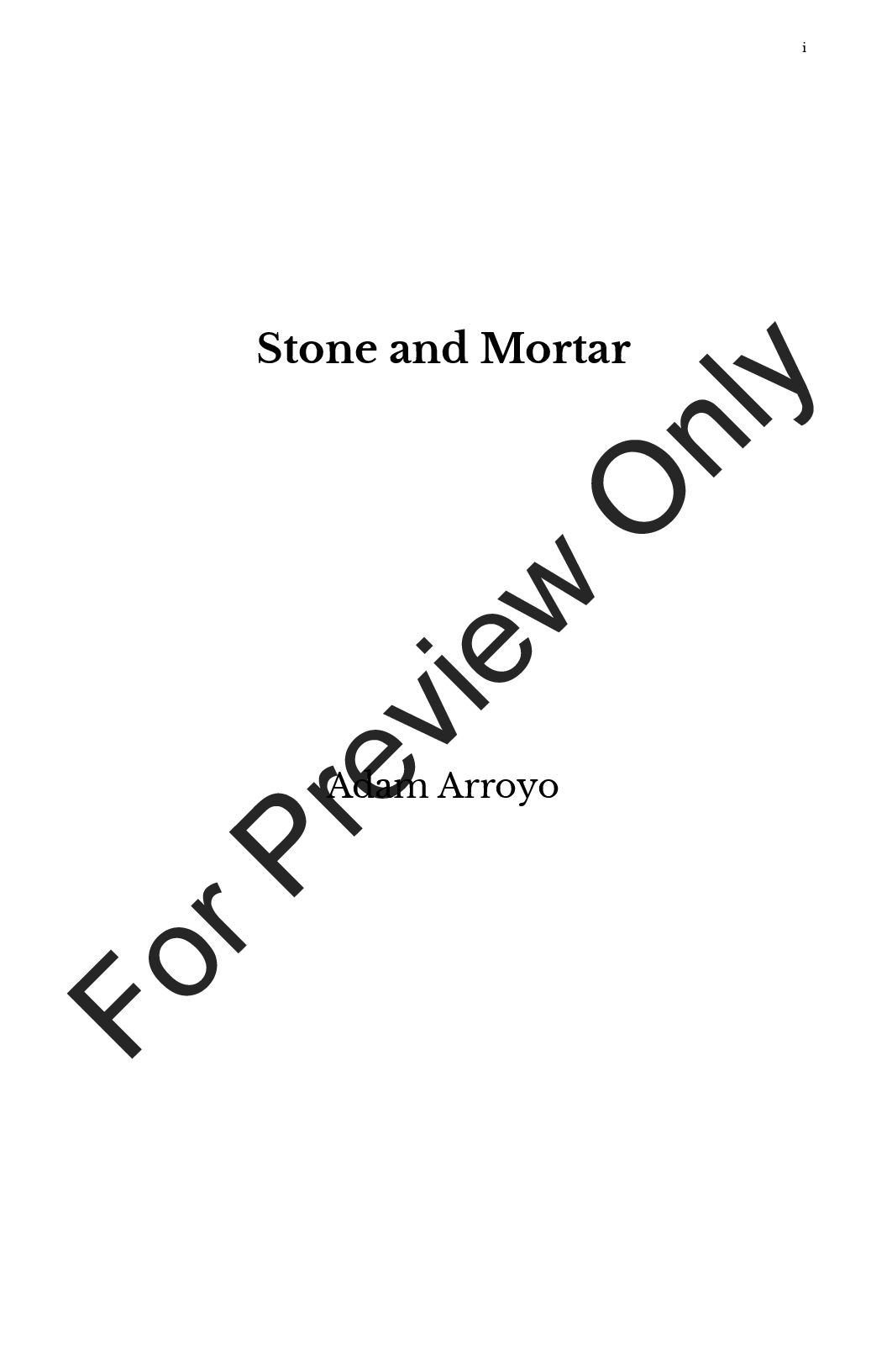 Stone and Mortar P.O.D.