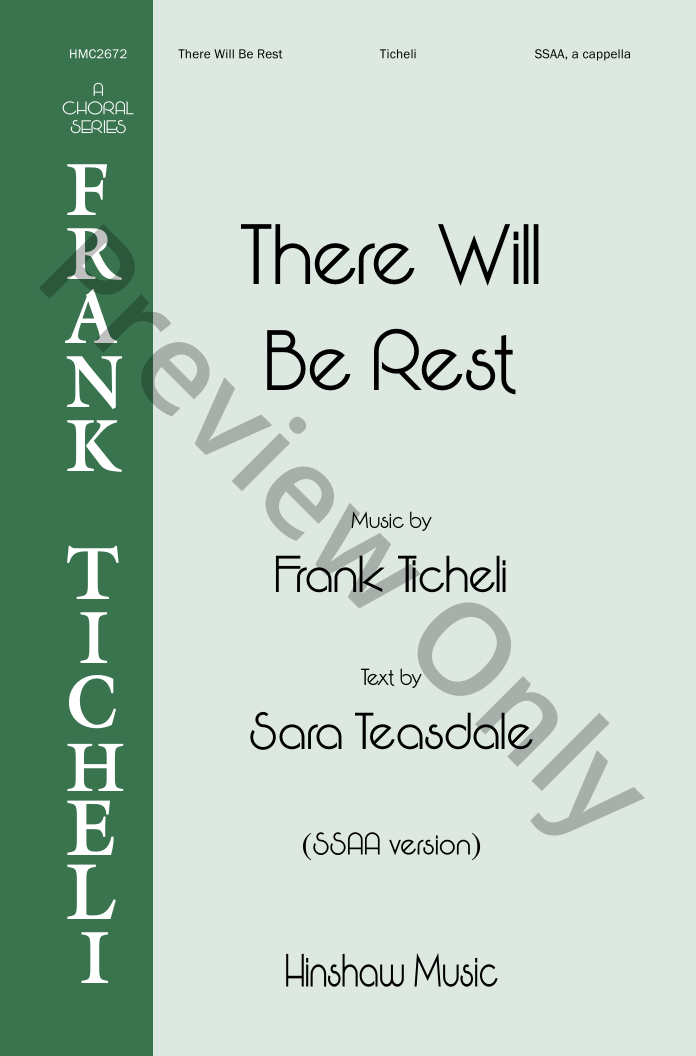 There Will Be Rest Large Print Edition P.O.D.
