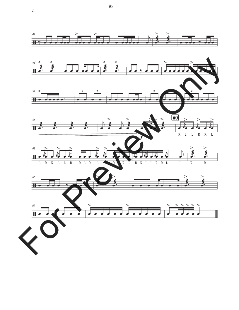 Contemporary Contest Solos for Snare Drum P.O.D.