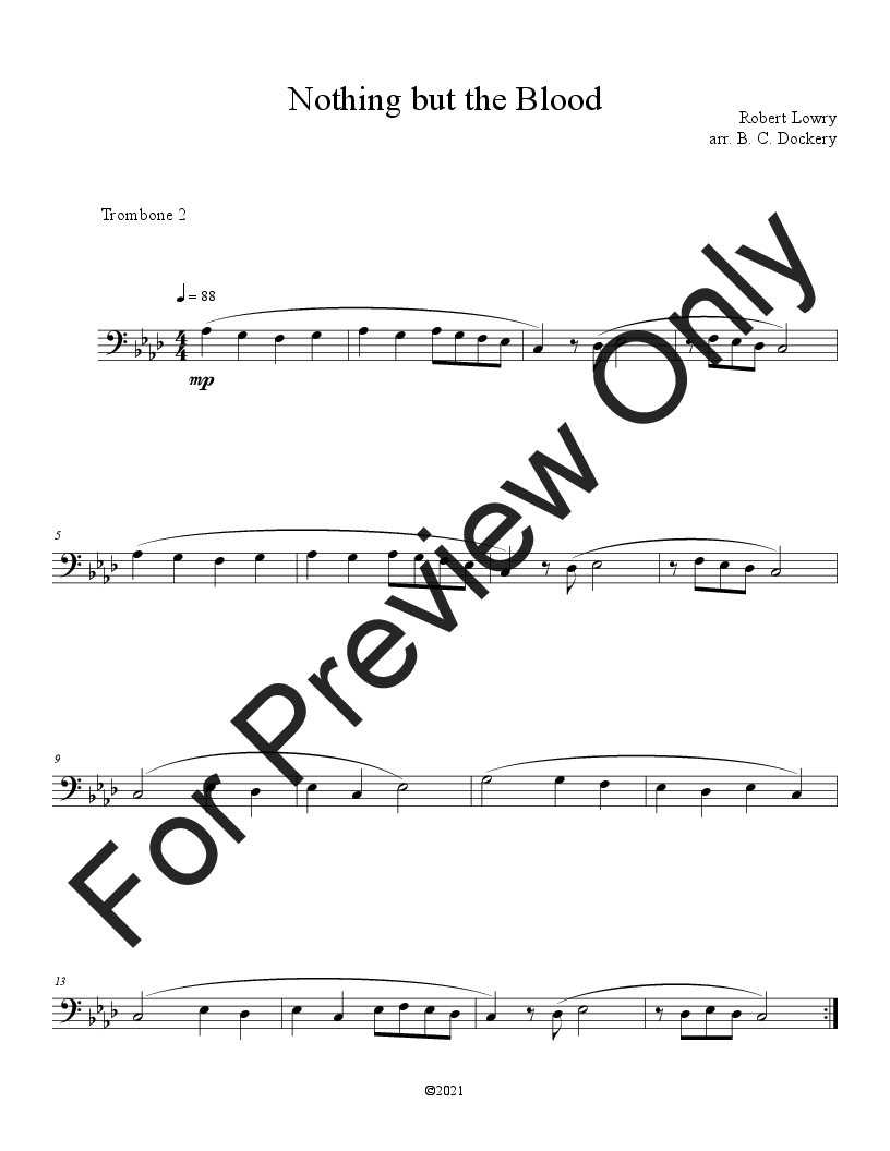 10 Easter Duets for 2 Trombones and Piano - Vol. 1 P.O.D.